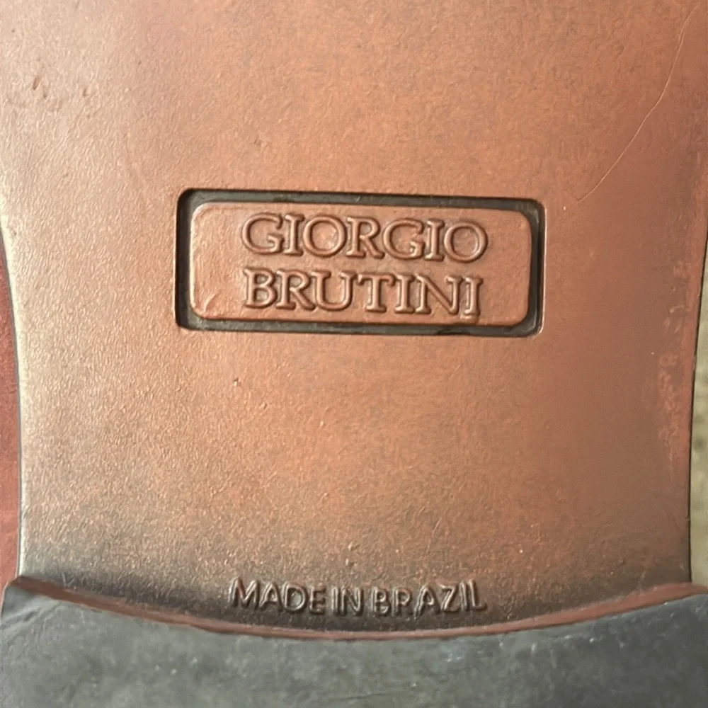 Giorgio Brutini Men's Leather Tassel Loafers - Rich Brown made in Brazil 11M